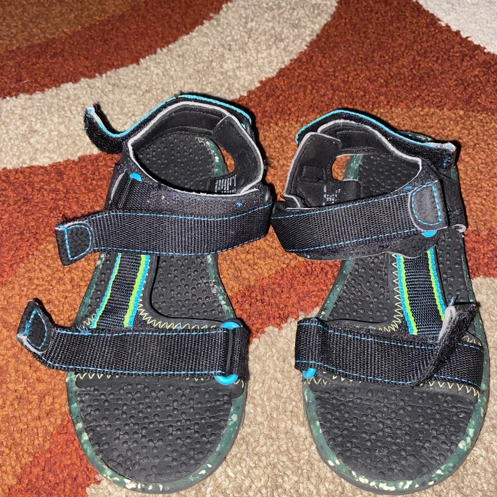 Kids Black and Blue Sandals